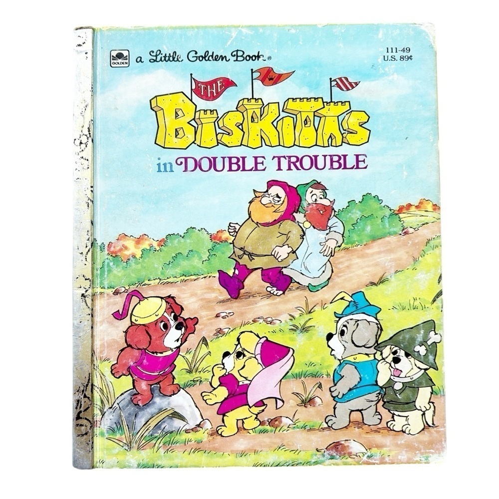 Vintage Little Golden Book Biskiatts in Trouble 1984 Bundle & Save